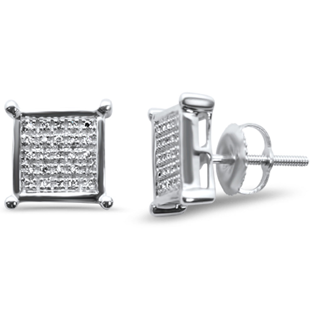 ''SPECIAL!  .10ct G SI 10K White Gold Diamond Fashion EARRINGS''