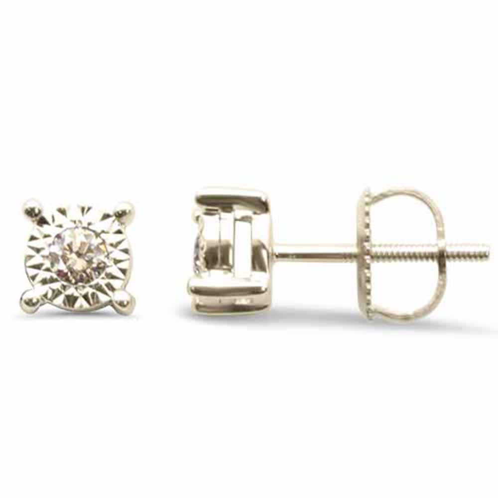 ''SPECIAL! .15ct G SI 10K Yellow Gold DIAMOND Fashion Earrings''