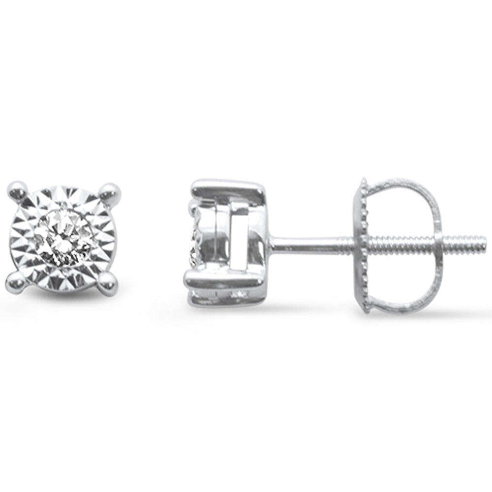 ''SPECIAL! .16ct G SI 10K White Gold DIAMOND Fashion Earrings''