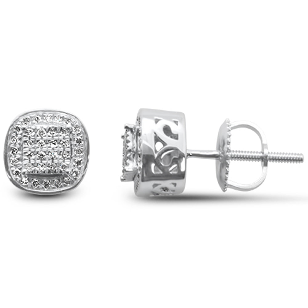 ''SPECIAL! .12ct G SI 10K White Gold DIAMOND Fashion Earrings''