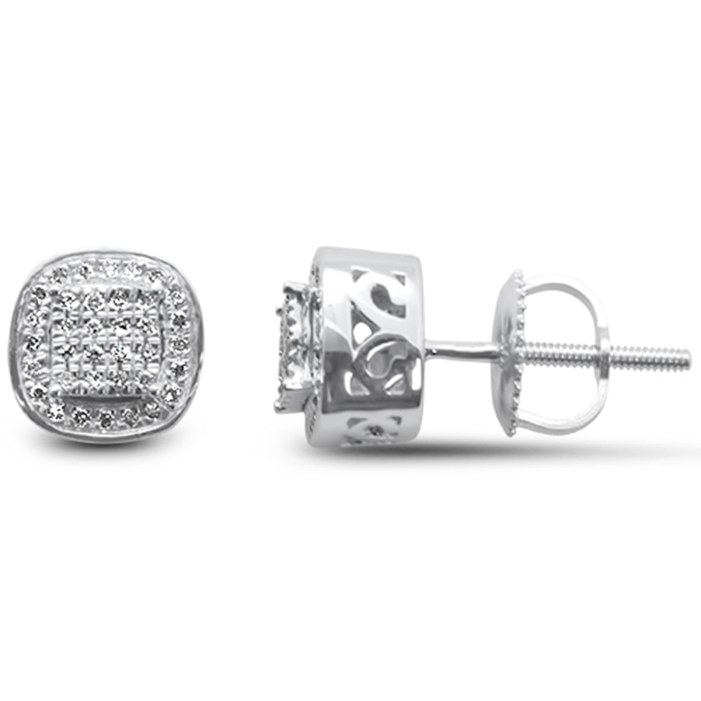 ''SPECIAL! .12ct G SI 10K White Gold Diamond Fashion EARRINGS''