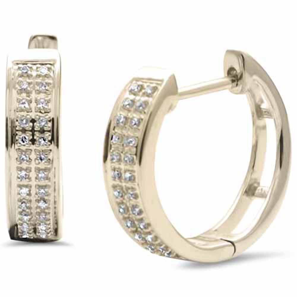 ''SPECIAL! .10ct G SI 10K Yellow Gold Diamond Hoop EARRINGS''