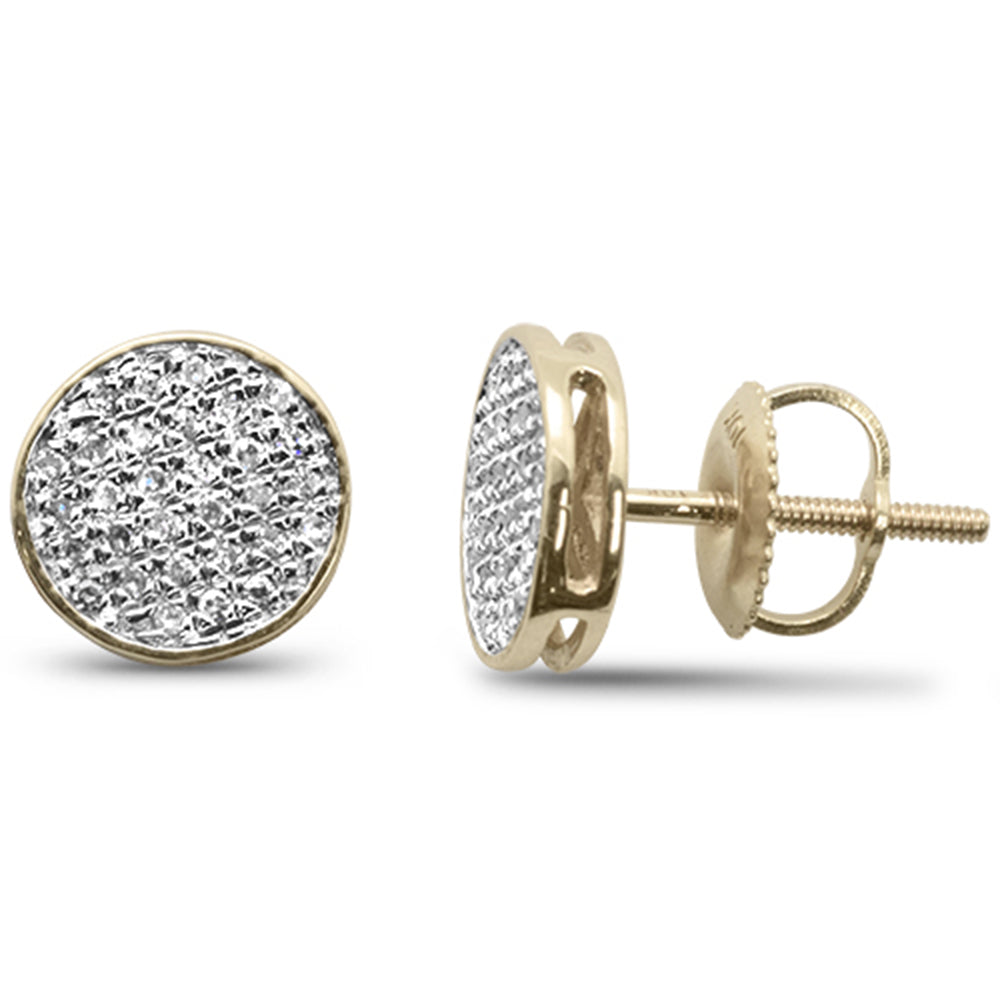 ''SPECIAL! .20ct G SI 10K Yellow Gold DIAMOND Round Shaped Fashion Earrings''