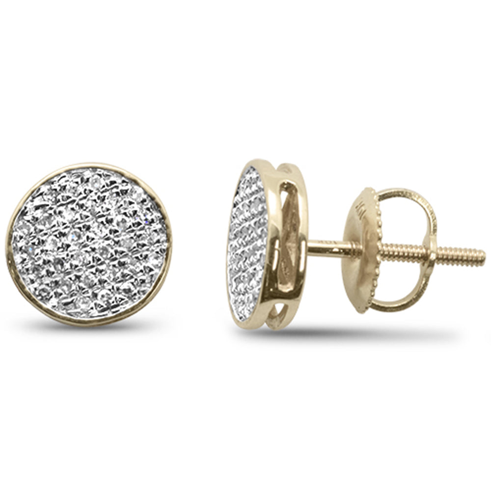 ''SPECIAL! .20ct G SI 10K Yellow GOLD Diamond Round Shaped Fashion Earrings''