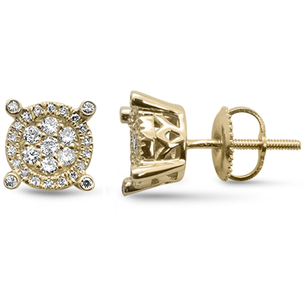 ''SPECIAL! .32ct G SI 10KT Yellow Gold Diamond Round STUD EARRINGS''