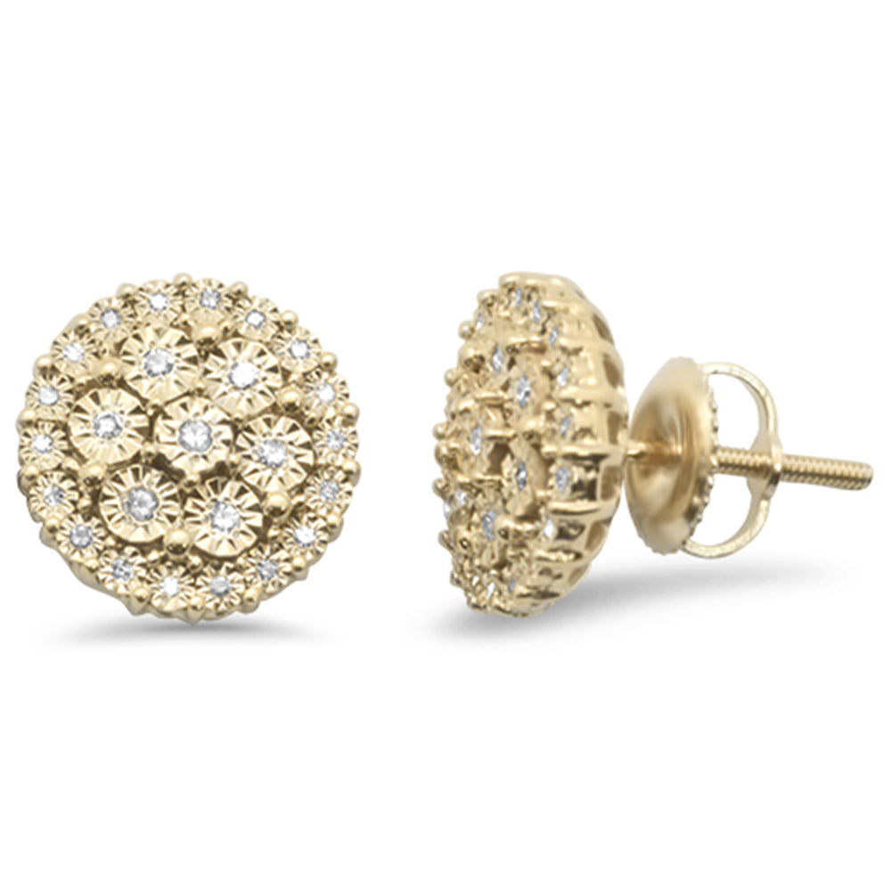 ''SPECIAL! .11ct G SI 10KT Yellow Gold Diamond Round Shaped EARRINGS''