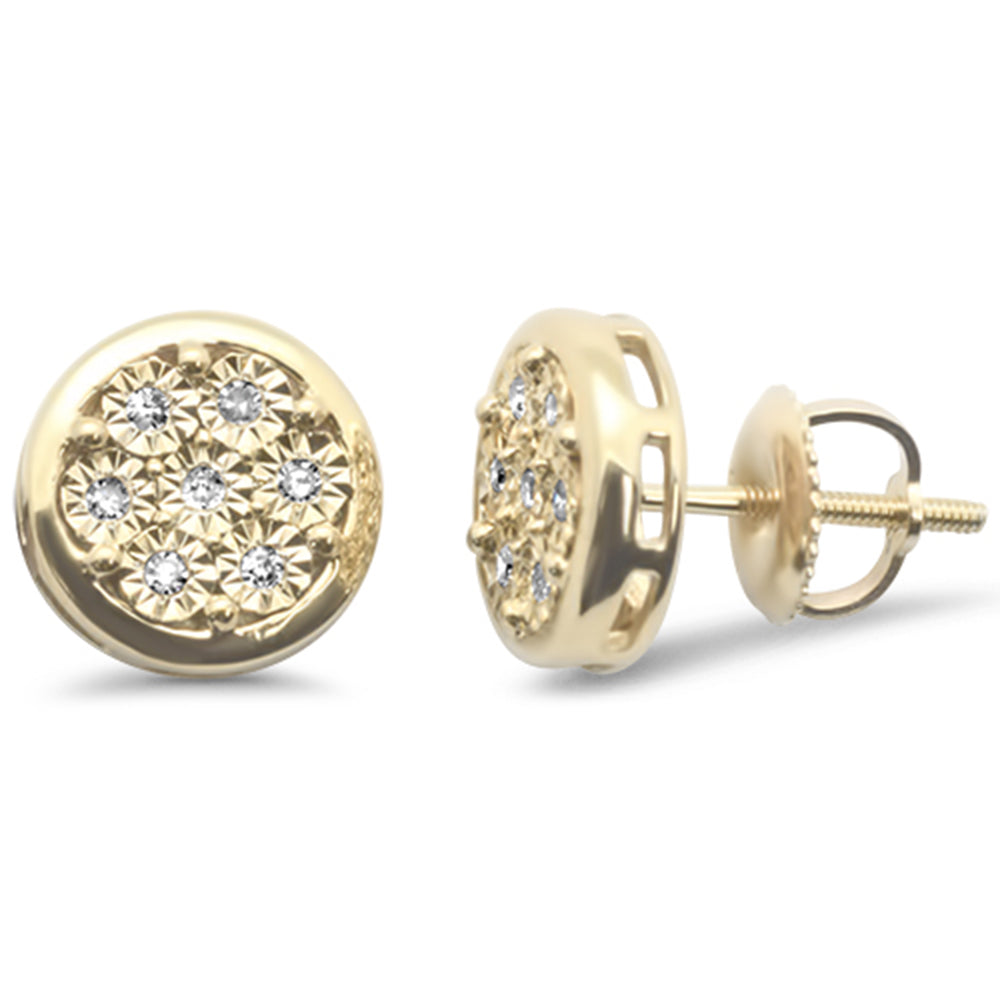 ''SPECIAL! .10ct G SI 10KT Yellow GOLD Diamond Round Fashion Earrings''