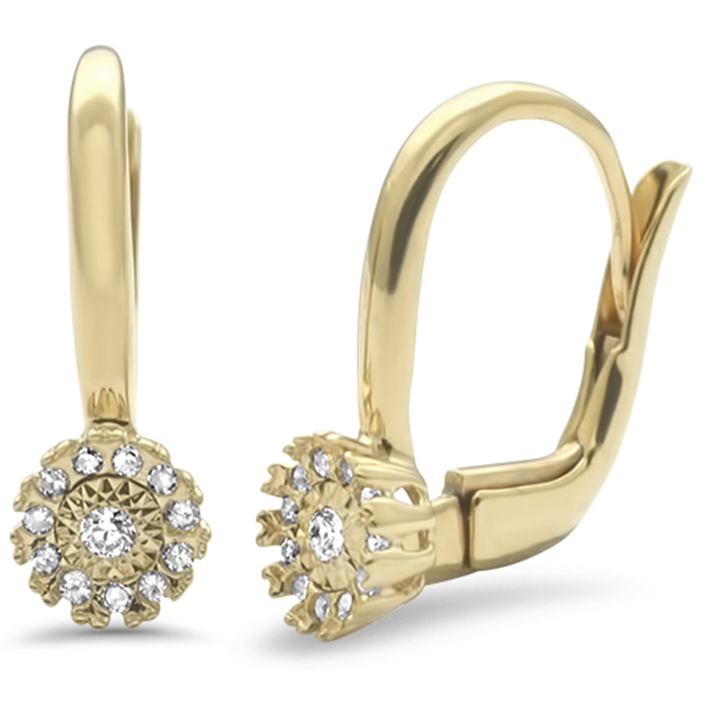 ''SPECIAL! .10ct G SI 10KT Yellow Gold DIAMOND Lever Back Earrings''