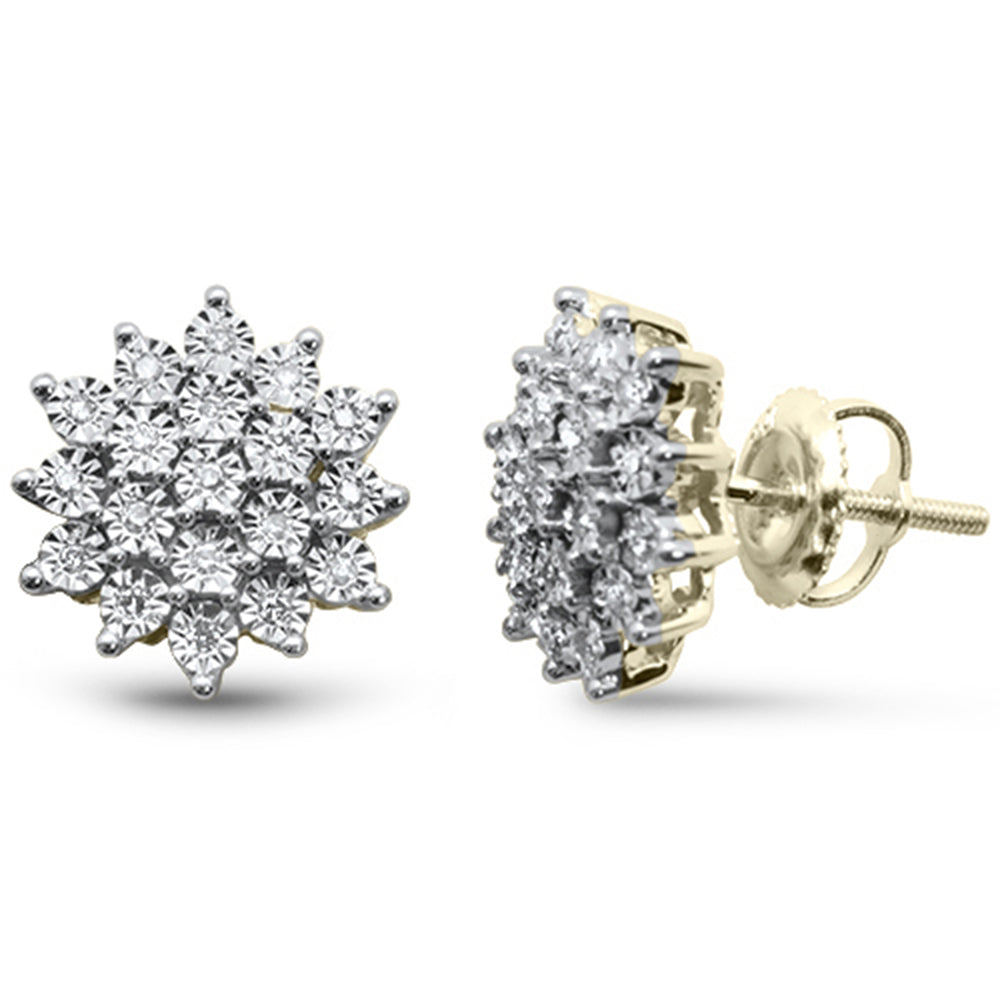 ''SPECIAL! .15ct G SI 10K Yellow Gold Diamond Fashion EARRINGS''