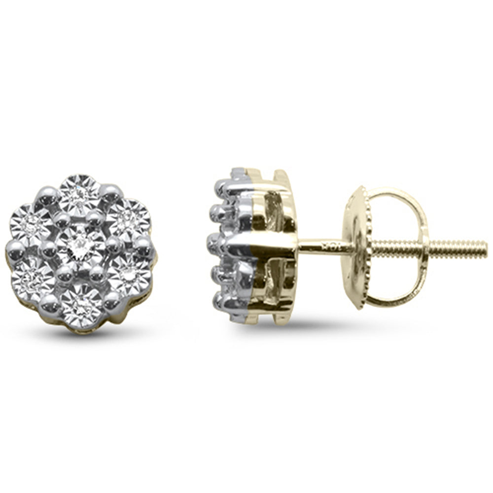 ''SPECIAL! .09ct G SI 10K Yellow Gold Diamond Fashion EARRINGS''