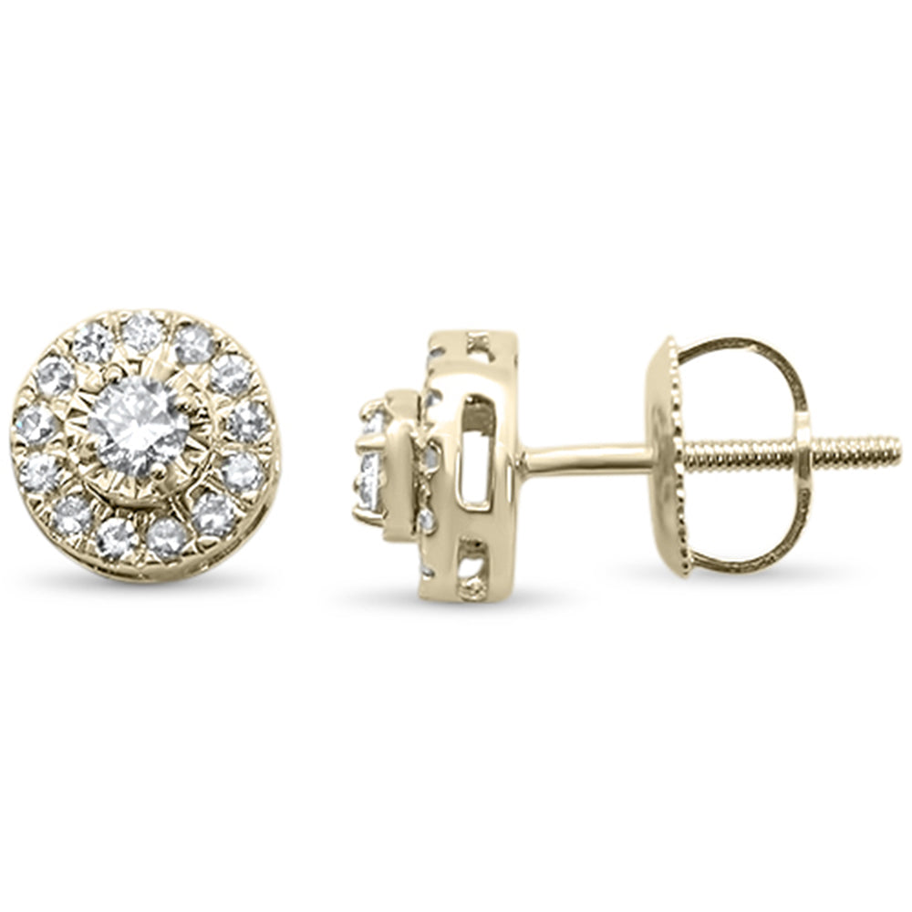 ''SPECIAL! .34ct G SI 10K Yellow GOLD Diamond Round Stud Earrings''