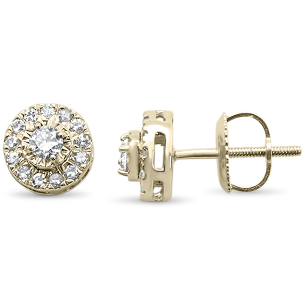 ''SPECIAL! .34ct G SI 10K Yellow Gold Diamond Round STUD EARRINGS''