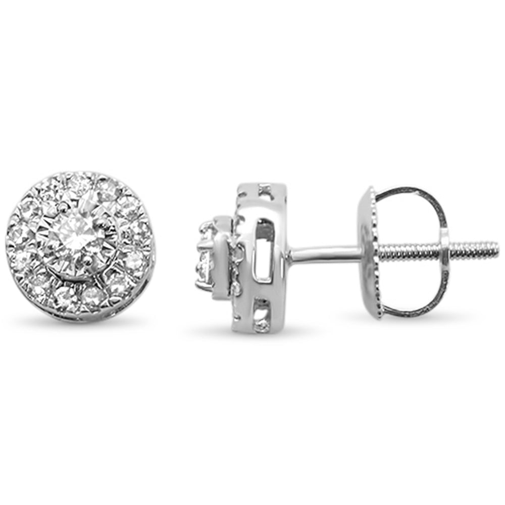 ''SPECIAL! .35ct G SI 10K White Gold Diamond Round STUD EARRINGS''