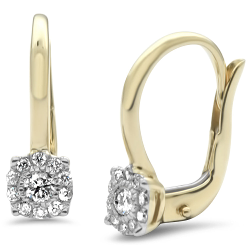 ''SPECIAL! .22ct G SI 14K Yellow Gold Lever Back EARRINGS''