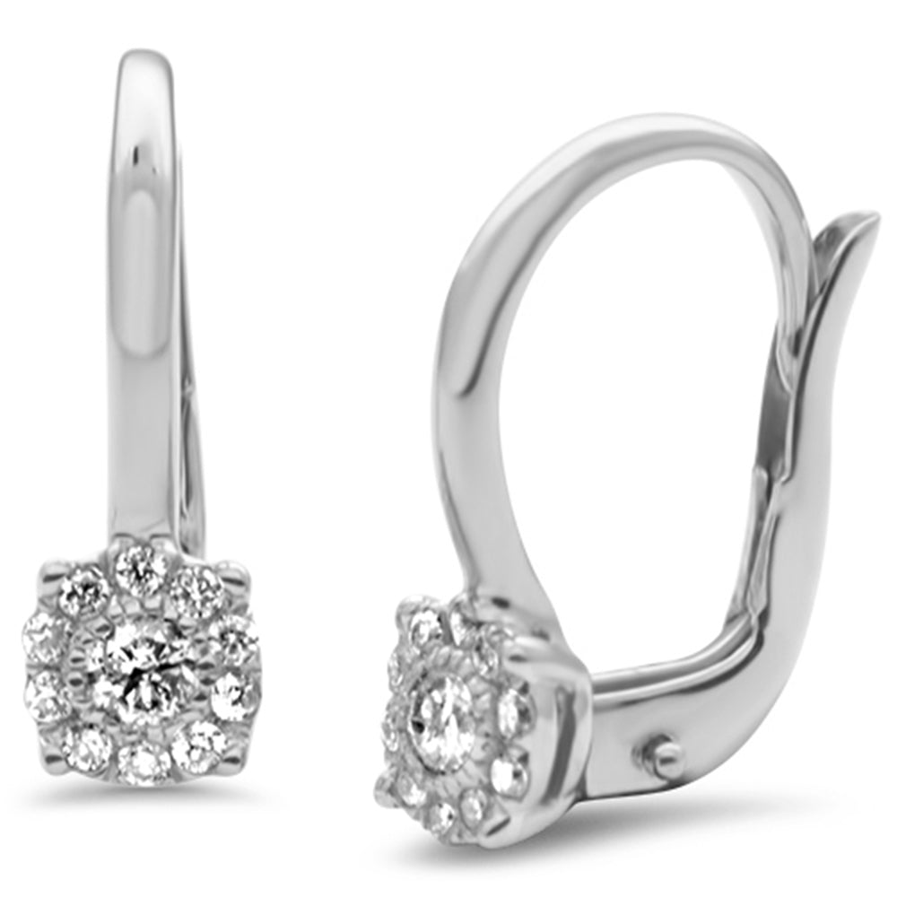 ''SPECIAL! .23ct G SI 14K White Gold Lever Back EARRINGS''