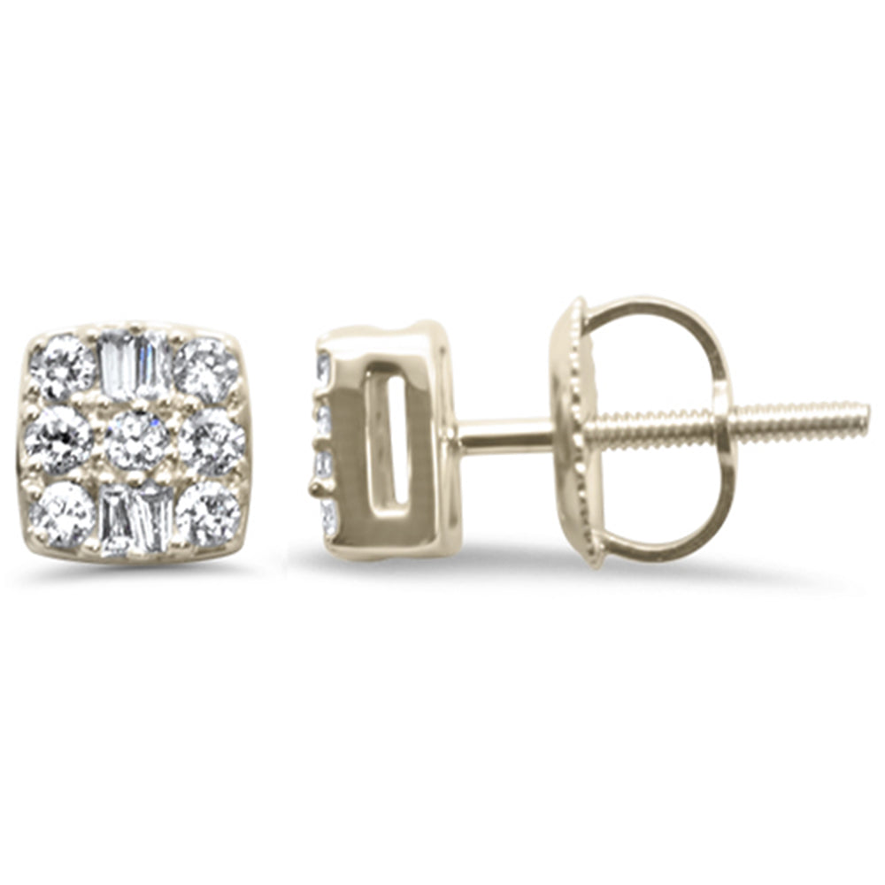 ''SPECIAL!  .25ct G SI 14K Yellow Gold Square Shaped EARRINGS''