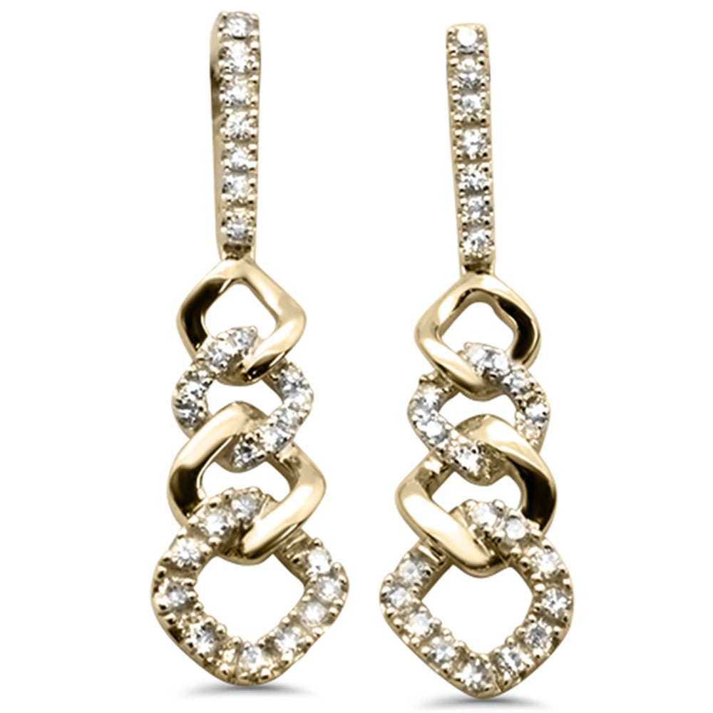 ''SPECIAL! .32ct G SI 14K Yellow Gold DIAMOND Dangling Earring''