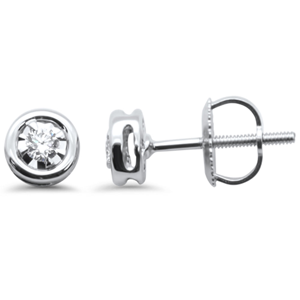 ''SPECIAL! .11ct G SI 14K White Gold STUD EARRINGS''