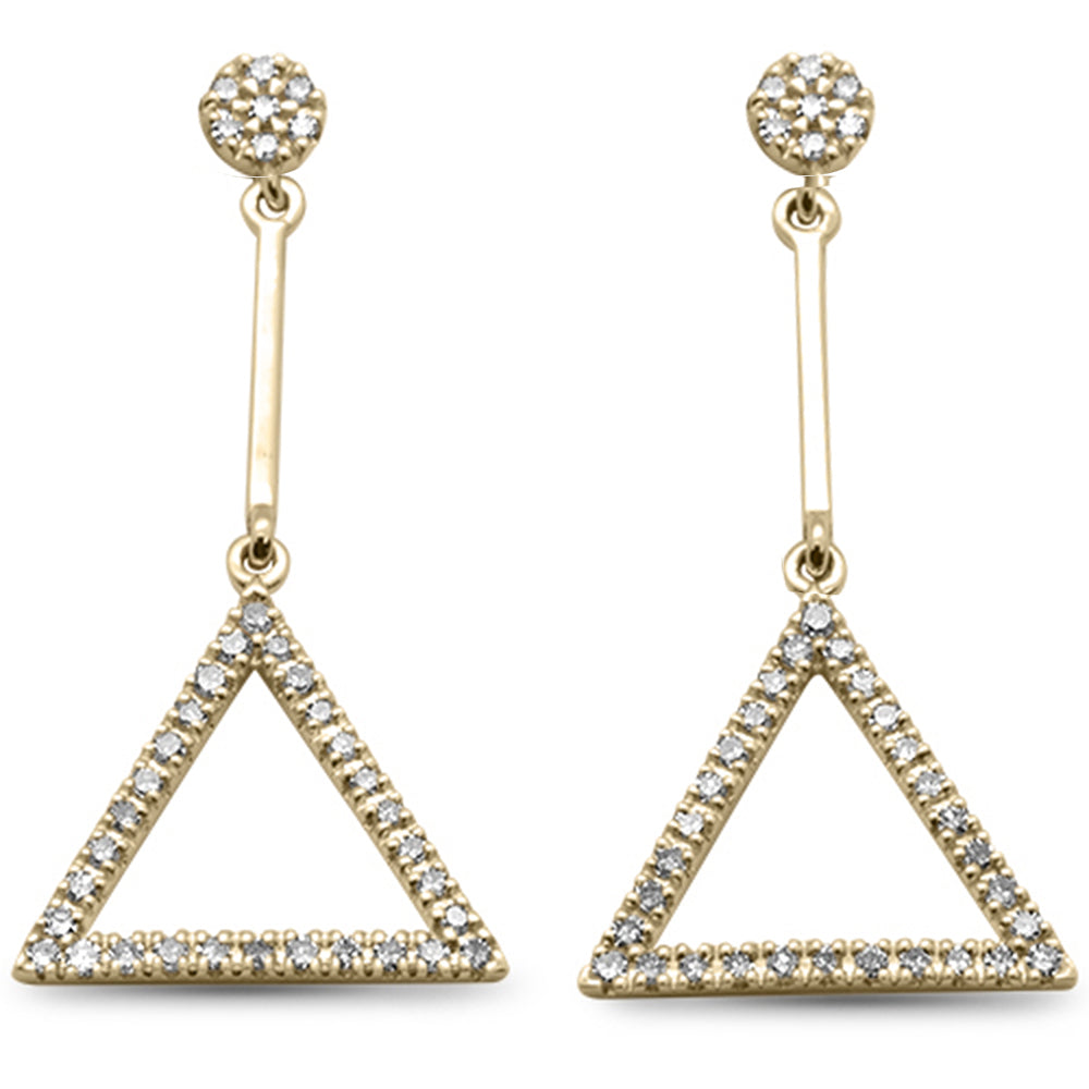 ''SPECIAL! .37ct G SI 14K Yellow Gold Diamond Drop DANGLE Earrings''