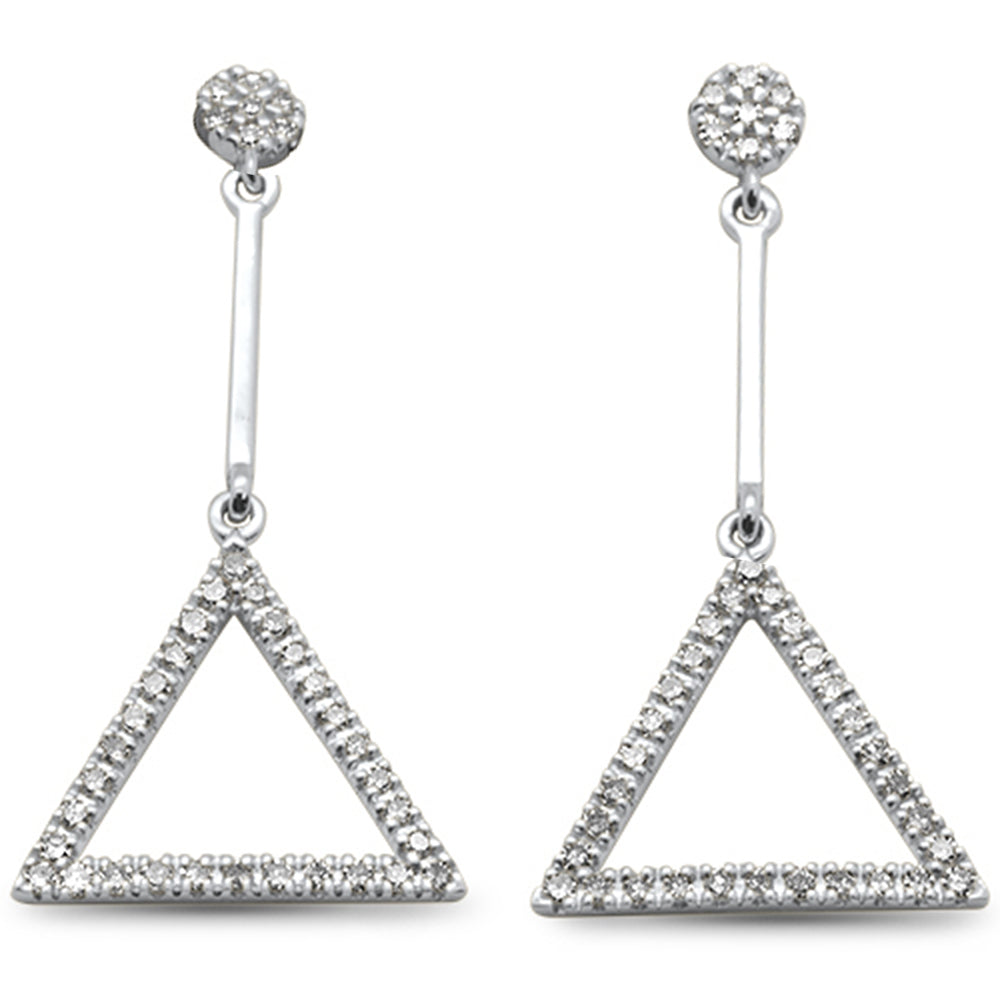 ''SPECIAL! .37ct G SI 14K White Gold Diamond Drop DANGLE Earrings''