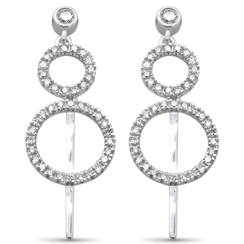 ''SPECIAL! .38ct G SI 14K White Gold Diamond Drop Dangle EARRINGS''