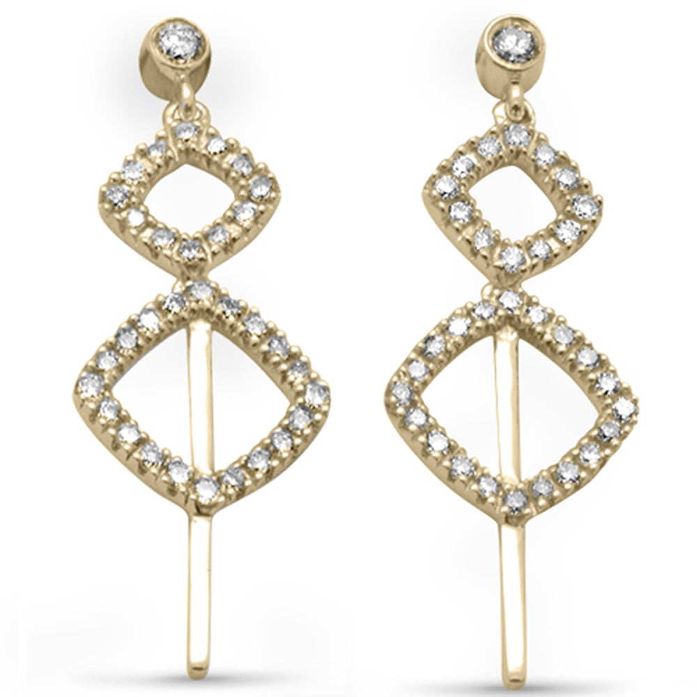 ''SPECIAL! .38ct G SI 14K Yellow Gold Diamond Drop DANGLE Earrings''