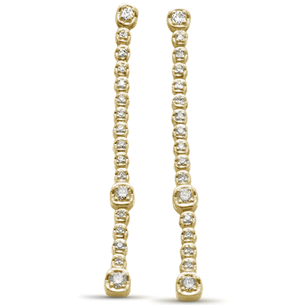 ''SPECIAL! .32ct G SI 14K Yellow GOLD Diamond Dangle Earrings''