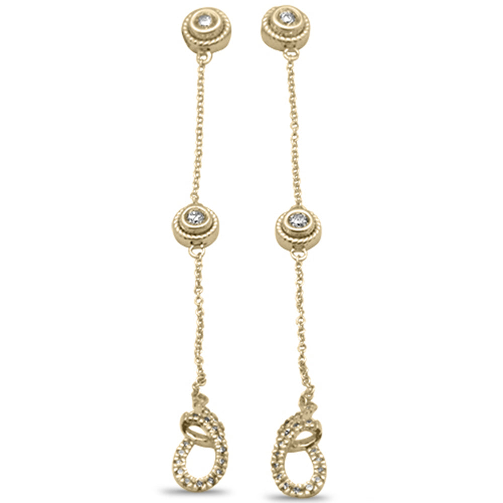 ''SPECIAL! .36ct G SI 14K Yellow Gold Diamond Dangle EARRINGS''