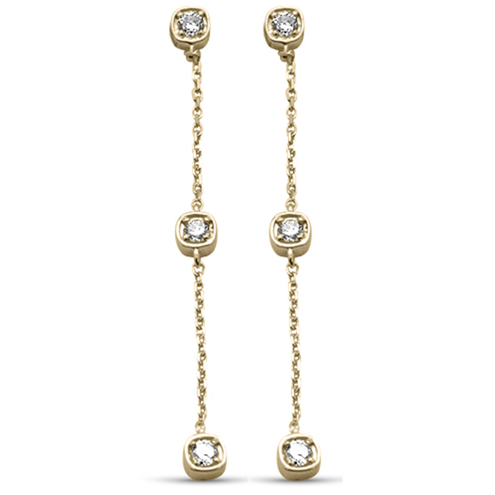 ''SPECIAL! .24ct G SI 14K Yellow GOLD Diamond Dangle Earrings''