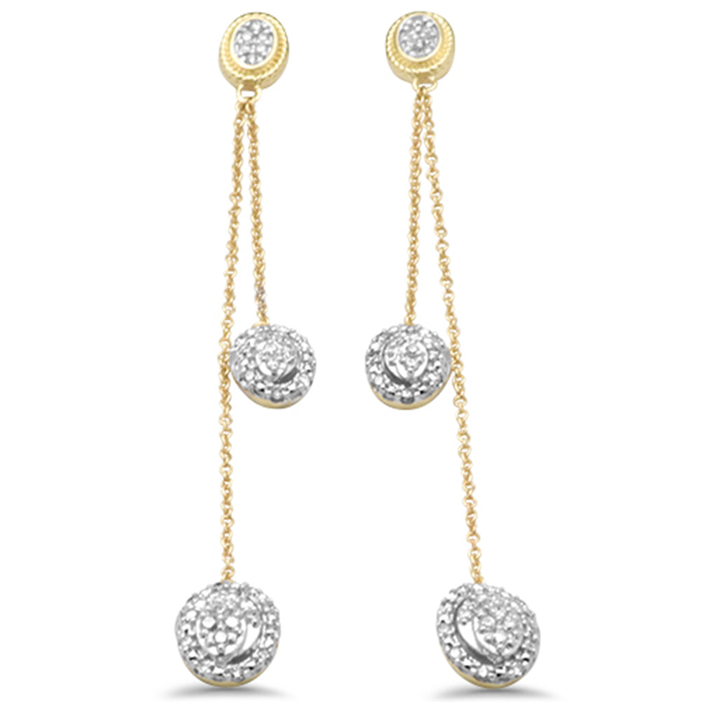 ''SPECIAL! .36ct G SI 14K Yellow GOLD Diamond Dangling Earrings''