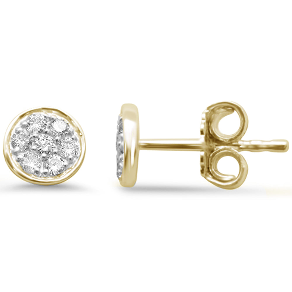 .19ct G SI 14K Yellow Gold Diamond Round Shaped Stud EARRINGS