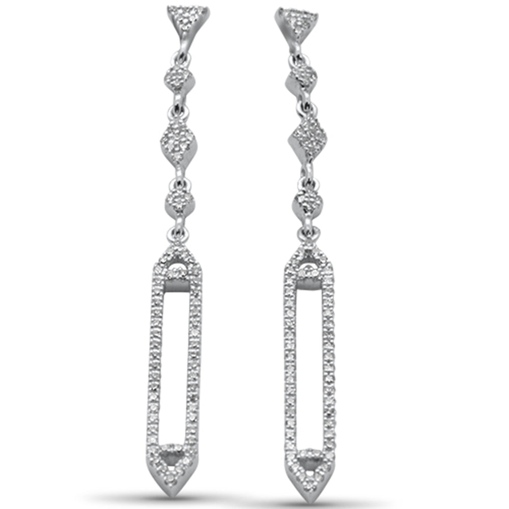 ''SPECIAL!.42ct G SI 14K White Gold Diamond Drop DANGLE Earrings''