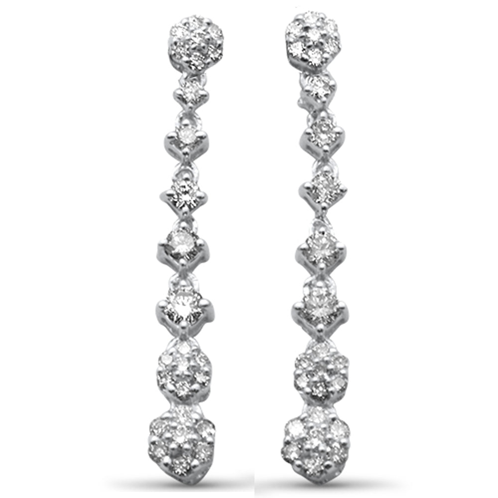 ''SPECIAL!.45ct G SI 14K White Gold Diamond Drop Dangle EARRINGS''