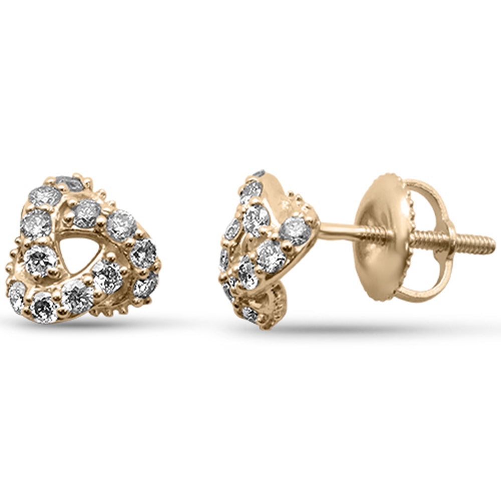 ''SPECIAL! .40ct G SI 14K Yellow Gold Diamond Knot Style EARRINGS''