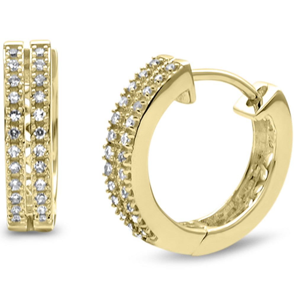 ''SPECIAL! .16ct G SI 14K Yellow Gold Diamond Hoop EARRINGS''