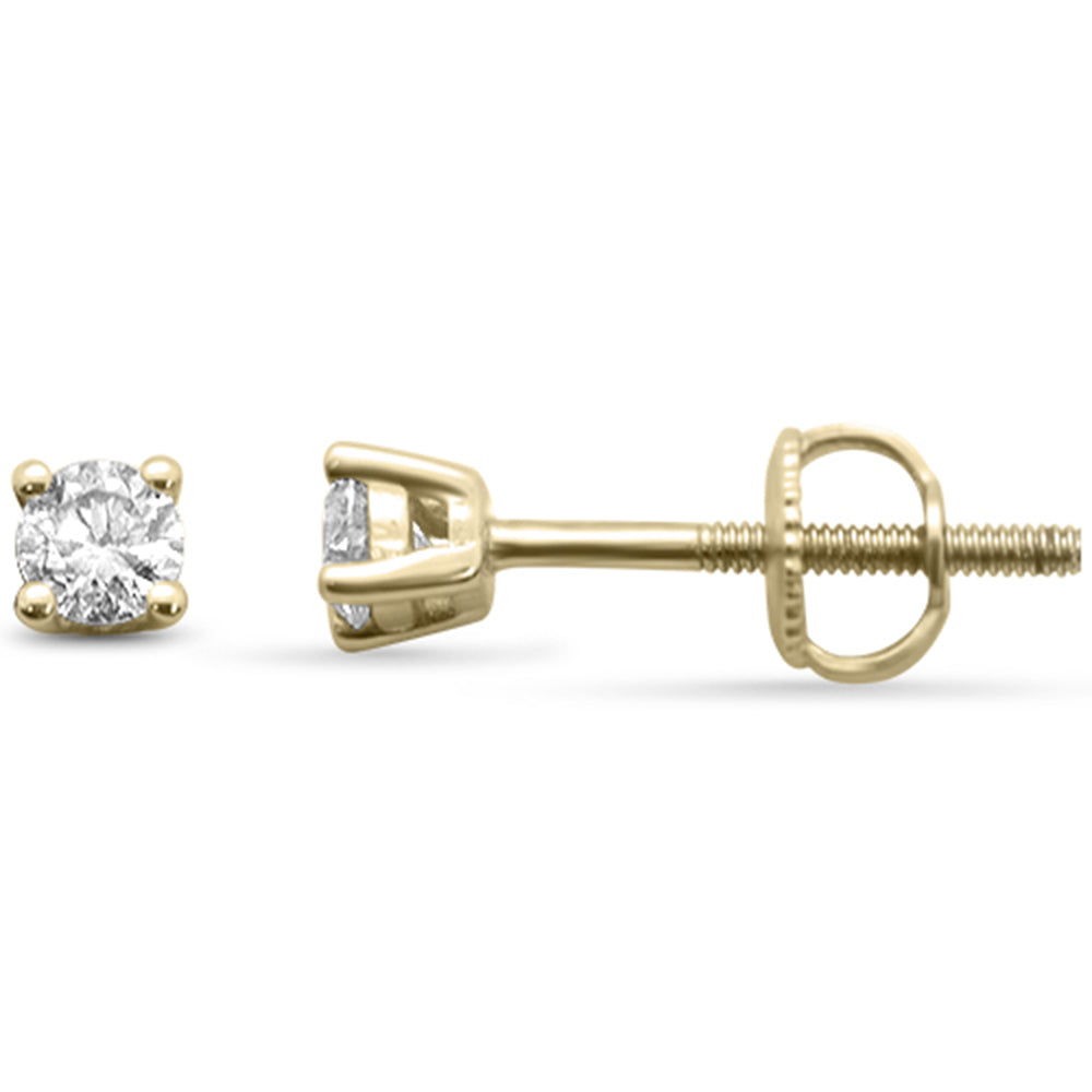 ''SPECIAL!  .25ct G SI 14K Yellow Gold Diamond Solitaire EARRINGS''