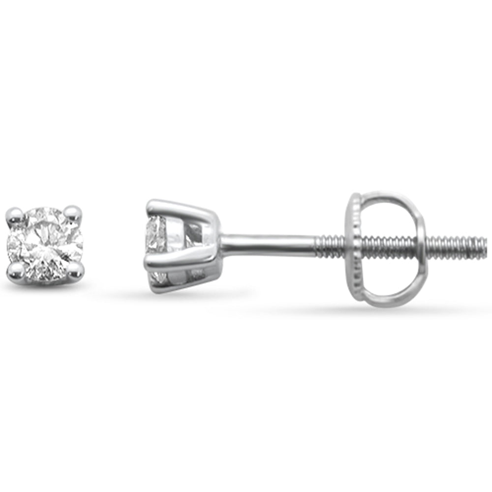 ''SPECIAL!  .25ct G SI 14K White Gold Diamond Solitaire EARRINGS''