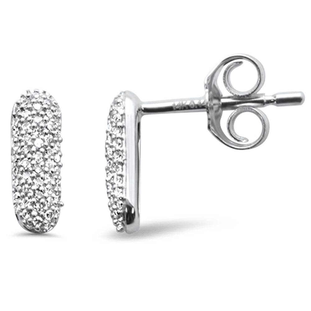 .14ct G SI 14K White Gold Diamond STUD EARRINGS