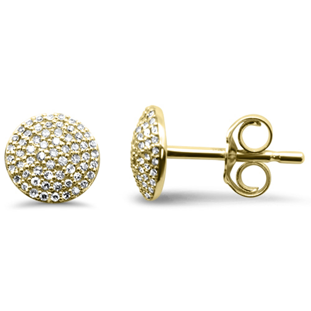 .16ct G SI 14K Yellow GOLD Diamond Round Earrings