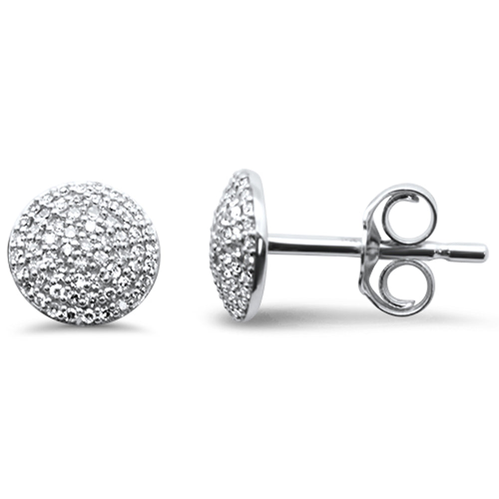 .16ct G SI 14K White Gold Diamond Round EARRINGS