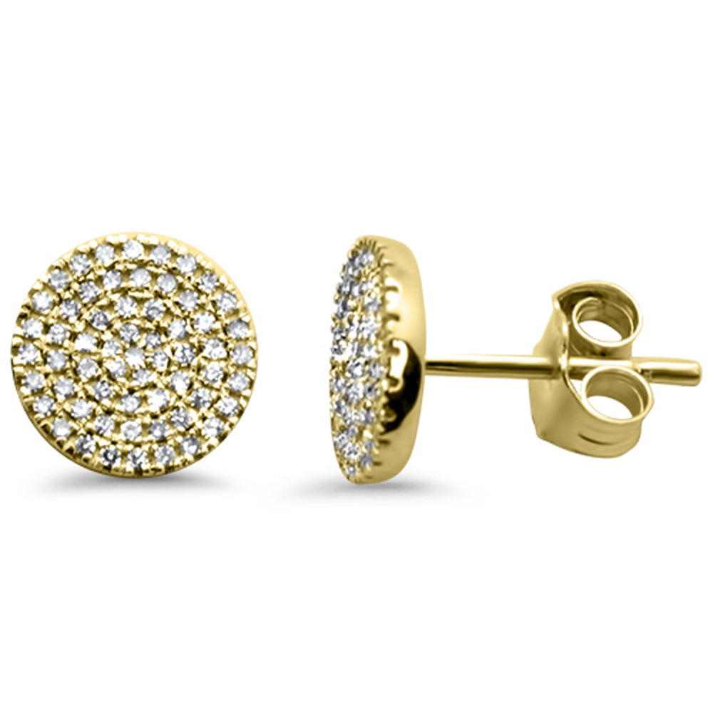 .22ct G SI 14K Yellow GOLD Diamond Round Shaped Earrings