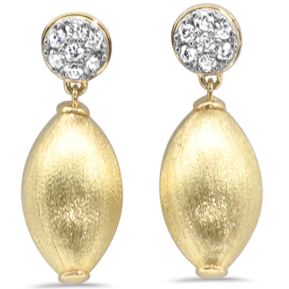 SPECIAL!  .25ct G SI 14K Yellow GOLD Diamond Dangling Earrings