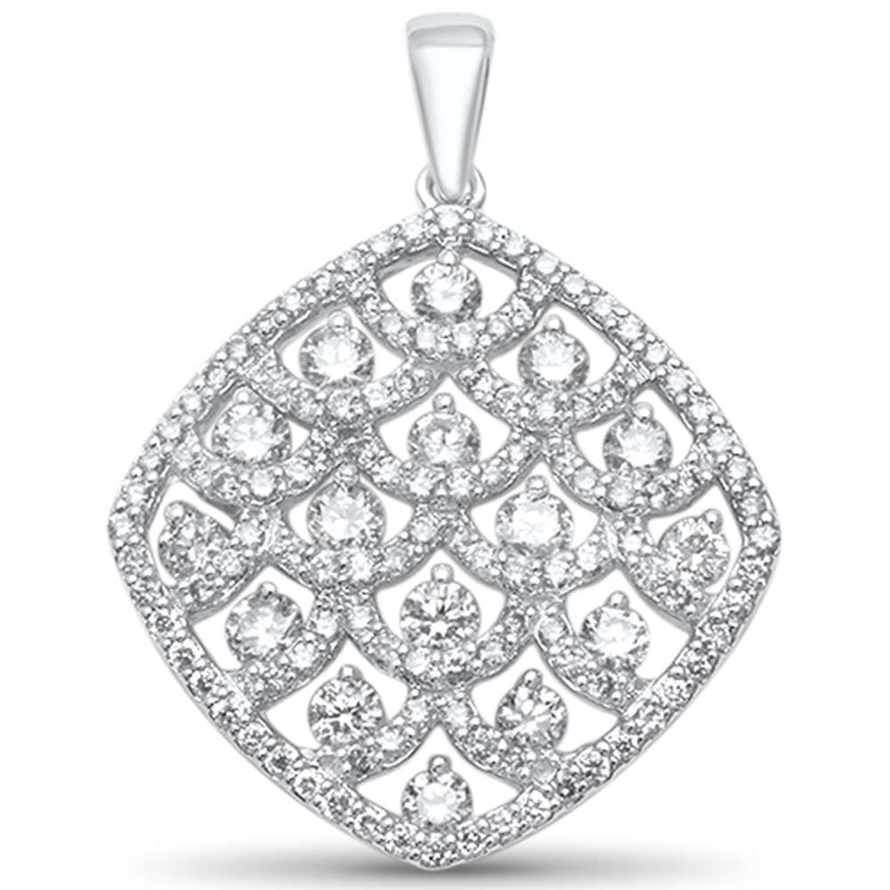 ''DIAMOND CLOSEOUT! 1.24ct G SI 14kt White Gold Diamond PENDANT 1''''''