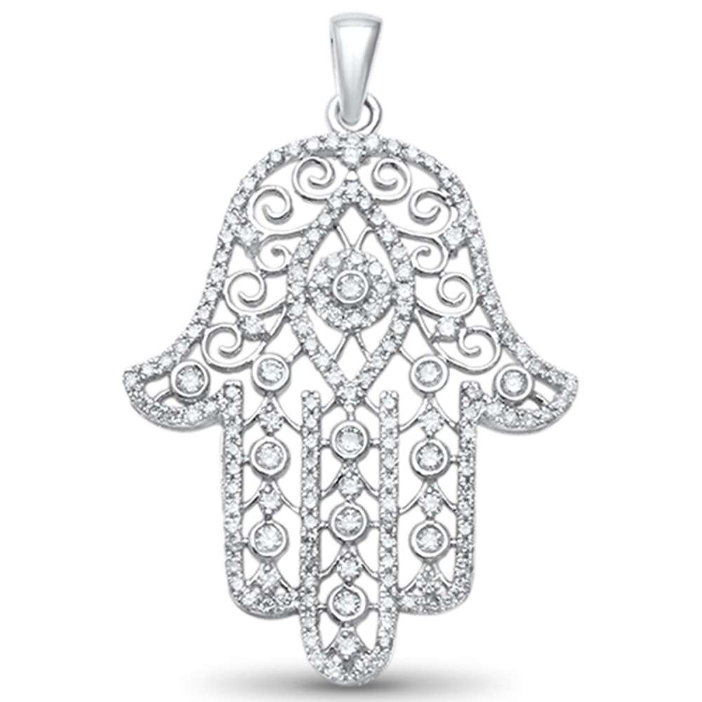 ''SPECIAL!1.02ct G SI 14kt White GOLD Diamond Pendant 1.5''''''