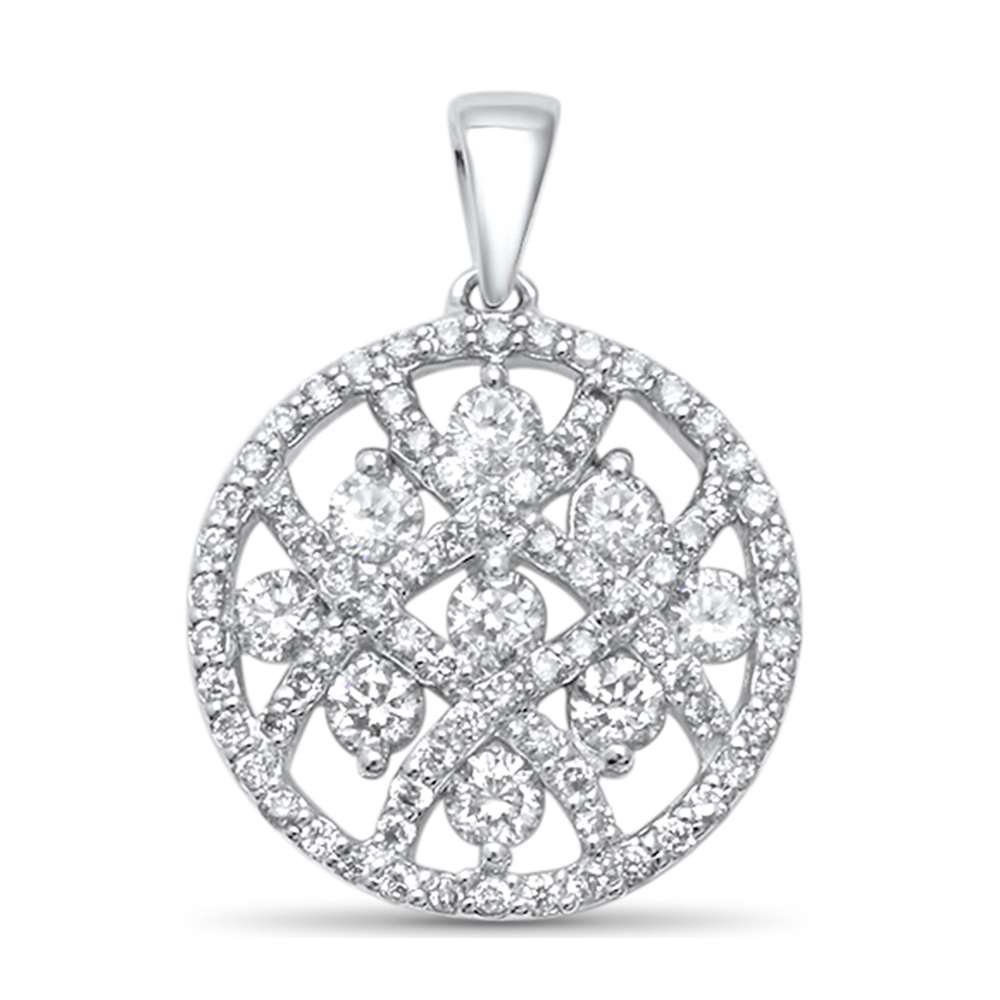 ''SPECIAL! .73ct G SI 14kt White Gold Round DIAMOND Pendant .75''''''