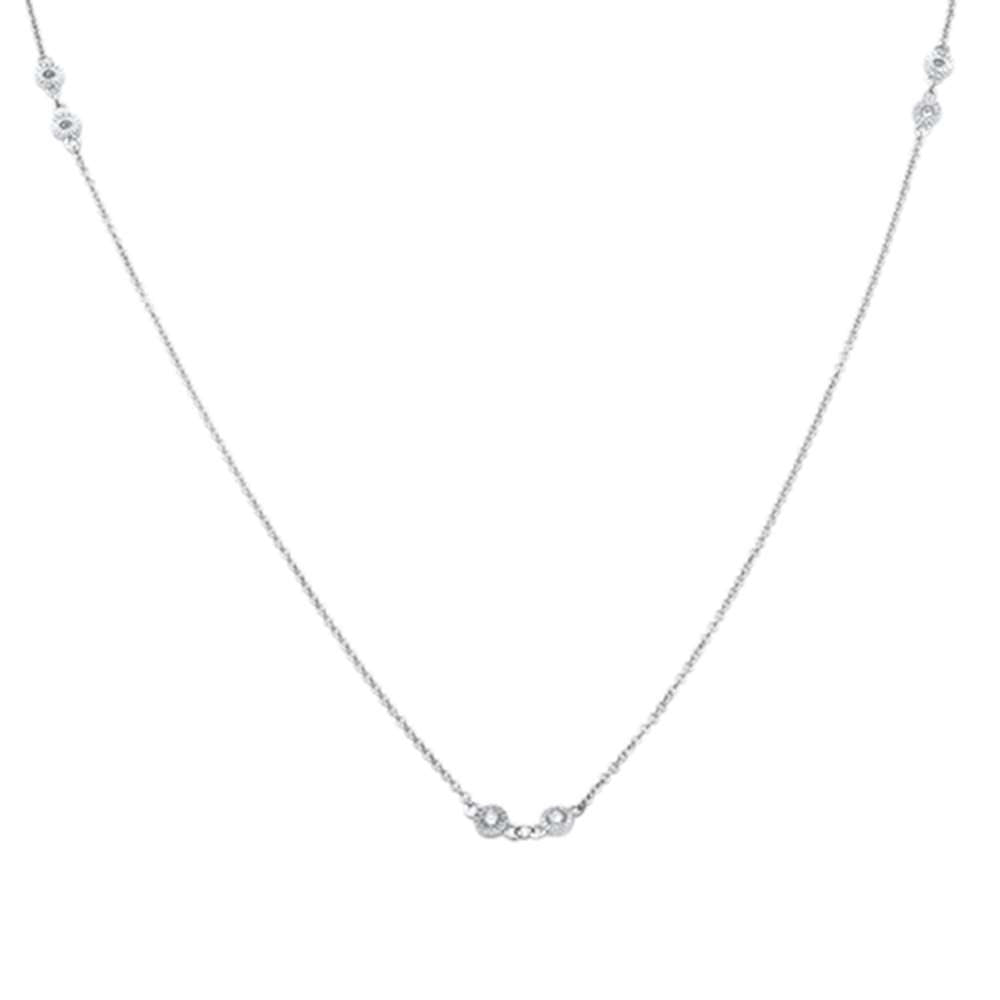 ''.25ct 14kt White Gold DIAMOND Pendant 18'''' Necklace''