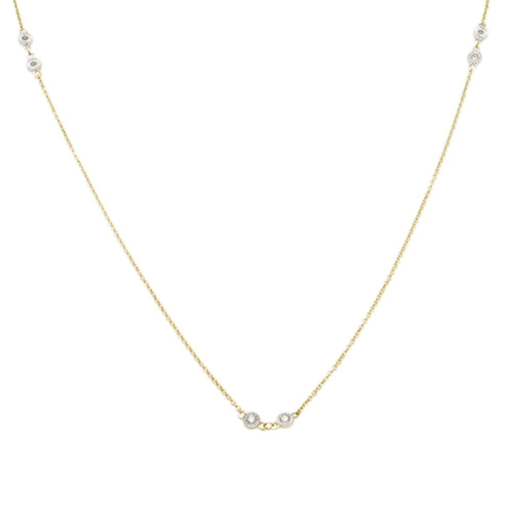 ''.25ct 14kt Yellow Gold DIAMOND Pendant 18'''' Necklace''