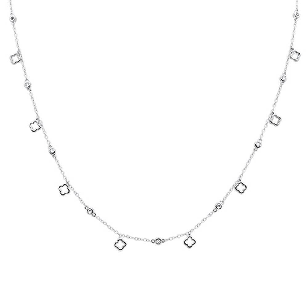 ''DIAMOND CLOSEOUT! .27ct G SI 14k White Gold DIAMOND Pendant Necklace 16'''' Long+(1''''ext)''