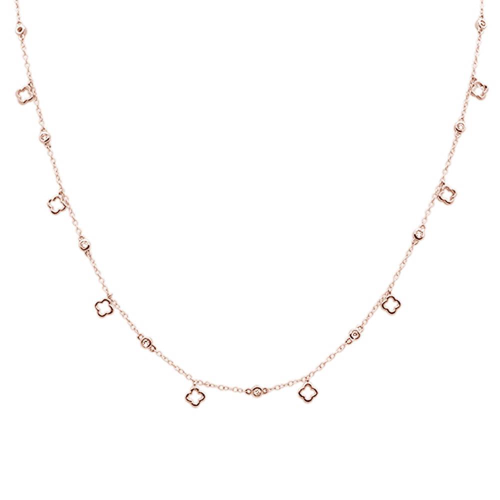 ''DIAMOND  CLOSEOUT!  .25ct G SI 14k Rose Gold Diamond PENDANT Necklace 16'''' Long+(1''''ext)''