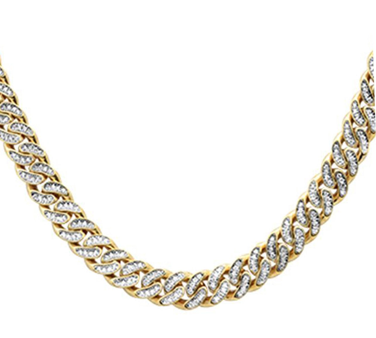 ''SPECIAL! 4mm 1.59ct G SI 14k Yellow Gold DIAMOND Round Cuban Necklace 16''''''